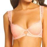 Sam Edelman Peach Amber Flutter T-Shirt Bra. Style: S6317. Sz. 38C. BNWT! Photo 0