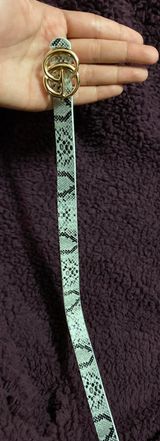 Snakeskin Belt Gray Photo 0