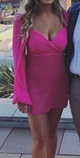 NBD Harry Mini Dress In Magenta  Photo 0