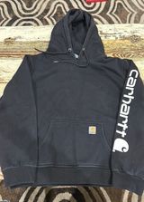 Carhartt Black  Hoodie Sweatshirt Photo 0
