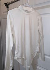 Gaze White Bodysuit Size M Photo 0