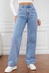 Tall Light Wash Straight Leg Jeans Photo 0