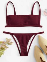 SheIn Red Swim Suit Photo 0