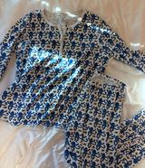 Blue Pajama Set Roller Rabbit Monkeys Photo 0