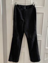 INC Faux Suede Black Pants Photo 0