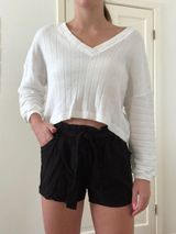 Black Flowy Shorts Size M Photo 0