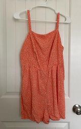 EUC | Old Navy women’s pink floral shorts romper — medium Photo 0