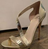 Brian Atwood  Gold strapped heels Photo 0