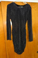 Speechless Silver Sparkle Bodycon Dress Photo 0