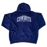 Dallas Cowboys Navy Blue Embroidered Hoodie Pullover Sweater Photo 0
