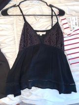 Island Gypsy Black Lace Babydoll Top Photo 0