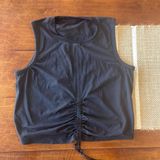Black Size 4 - Crop Tank Top - Scrunch with Tie in the Front Photo 0
