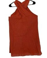 Cupshe Twist Halter Mini Dress burnt orange color women’s size M Photo 0