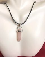 Handmade Rose Quartz Gemstone Necklace Photo 0