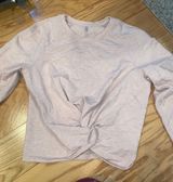 Lululemon Crop Long Sleeve Knot Top Photo 0