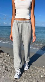 Brandy Melville Sweatpants Rosa Grey Photo 0