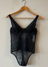 Abercrombie & Fitch Lace Thong Lingerie Black Sexy Bodysuit Medium NWT Photo 0