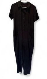 Cos Short Sleeve Black Collared Jumpsuit Sz 38 (Small) Photo 0