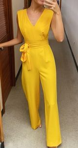 Antonio Melani Yellow Jumpsuit Photo 0