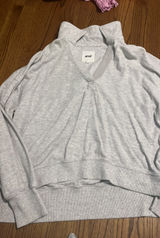 Aerie Pullover Sweatshirt Grey Photo 0
