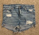 AE high rise shortie jean shorts Photo 0