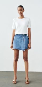 Denim Blue Skirt Photo 0