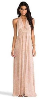 LoveShackFancy Baby Leopard Shack Slit Dress in Tan Women’s Size Small Photo 0