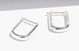 Madewell Demi-Fine Carabiner Hoop Earrings in Sterling Silver NWT Photo 0