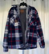 Boscov‘S Fleece Flannel Jacket Blue Size M Photo 0