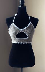 Handmade Peekaboo Crochet Top  Photo 0