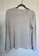 ZARA Long Sleeve Ribbed Top Photo 0