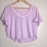 We The Free Free People Float On Flutter Sleeve T-shirt Lavender Size S Photo 0