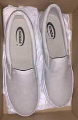 Light Gray Slip On Shoes Size 9 Photo 0