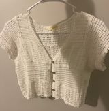 Tjmaxx  Again crochet button top Photo 0