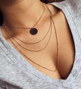 Boho Gold Layered Necklace Photo 0