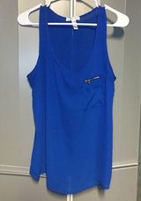 Royal Blue Sleeveless Tank Top Large Photo 0