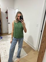 Amazon green sleeveless knit sweater  Photo 0
