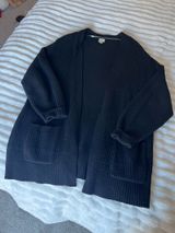 A New Day Long Black Cardigan Photo 0