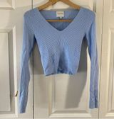 Baby Blue Long Sleeve Top Photo 0