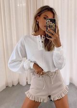 Princess Polly White Henley tee Photo 0