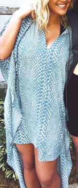 Buddy Love Derby Snakeskin High Low Dress Photo 0