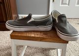 Vans Gray Slip-ons Photo 0