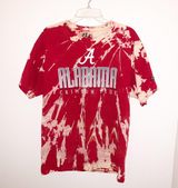 Alabama Crimson Tide Dyed Tee Red Size L Photo 0