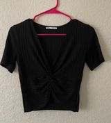 ZARA Knot Crop Top Photo 0