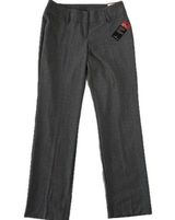 Worthington NWT  Women's 4 Curvy Straight Leg Grey Pants Business Casual Slacks Photo 0