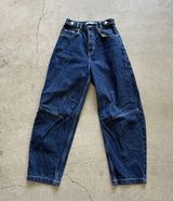 Topshop / Women’s barrel leg jean / raw indigo / 26 Photo 0