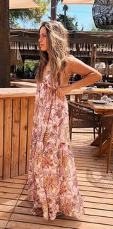 dress maxi bohemian boho floral print summer dress Photo 0