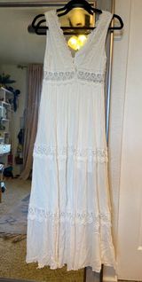 Altar'd State Long White Dress Photo 0