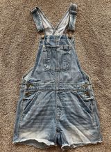 American Eagle Denim Overall-Shorts Photo 0