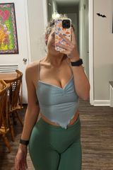 SheIn Blue Halter Top Photo 0
